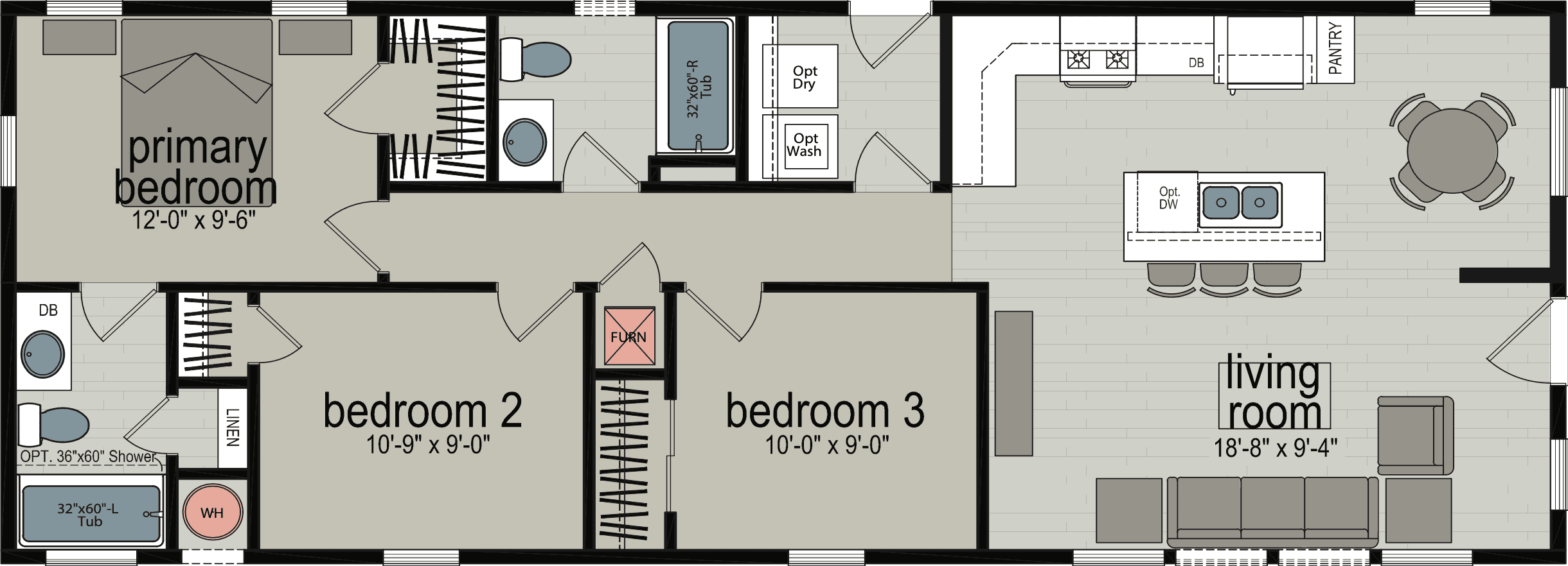 Dana point floor plan and hero home features