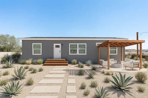 Stone harbor hero and exterior home features