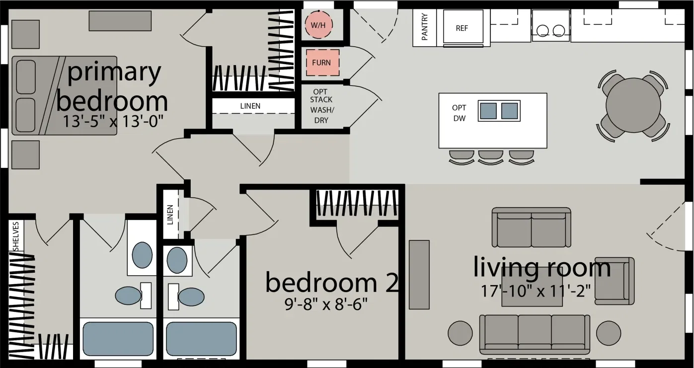 Del mar floor plan home features