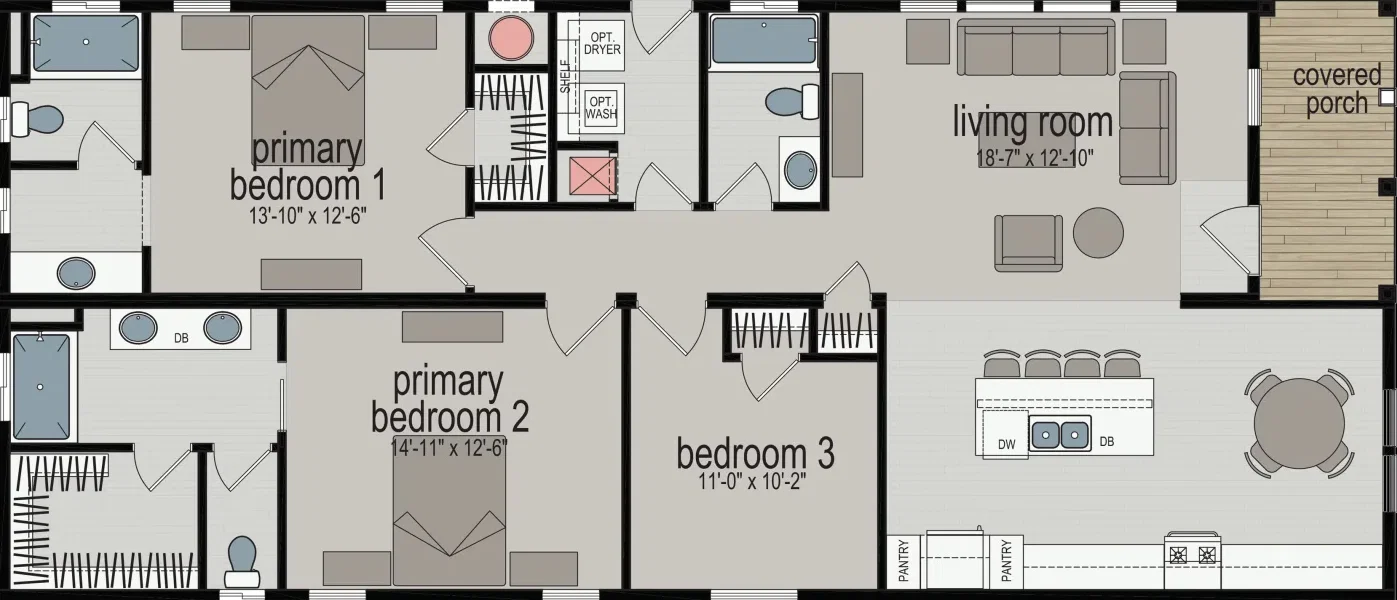 San rafael floor plan home features