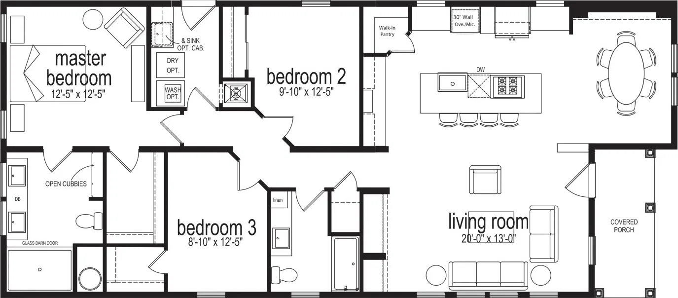 Orchid 60b floor plan home features