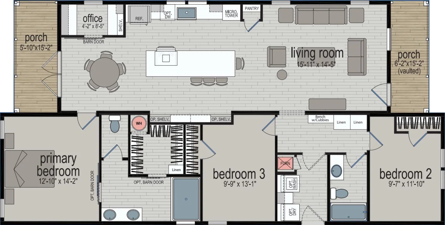 Canyon floor plan home features