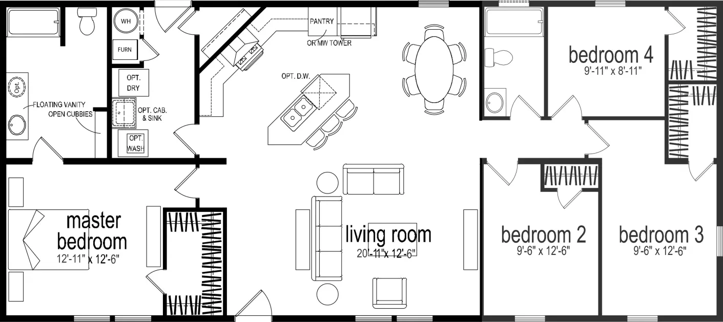 Emerald bay floor plan home features