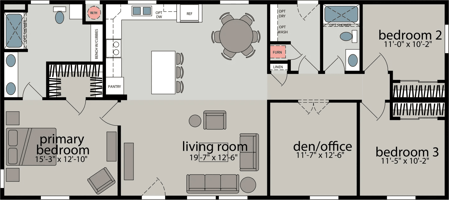 Drakes bay floor plan home features